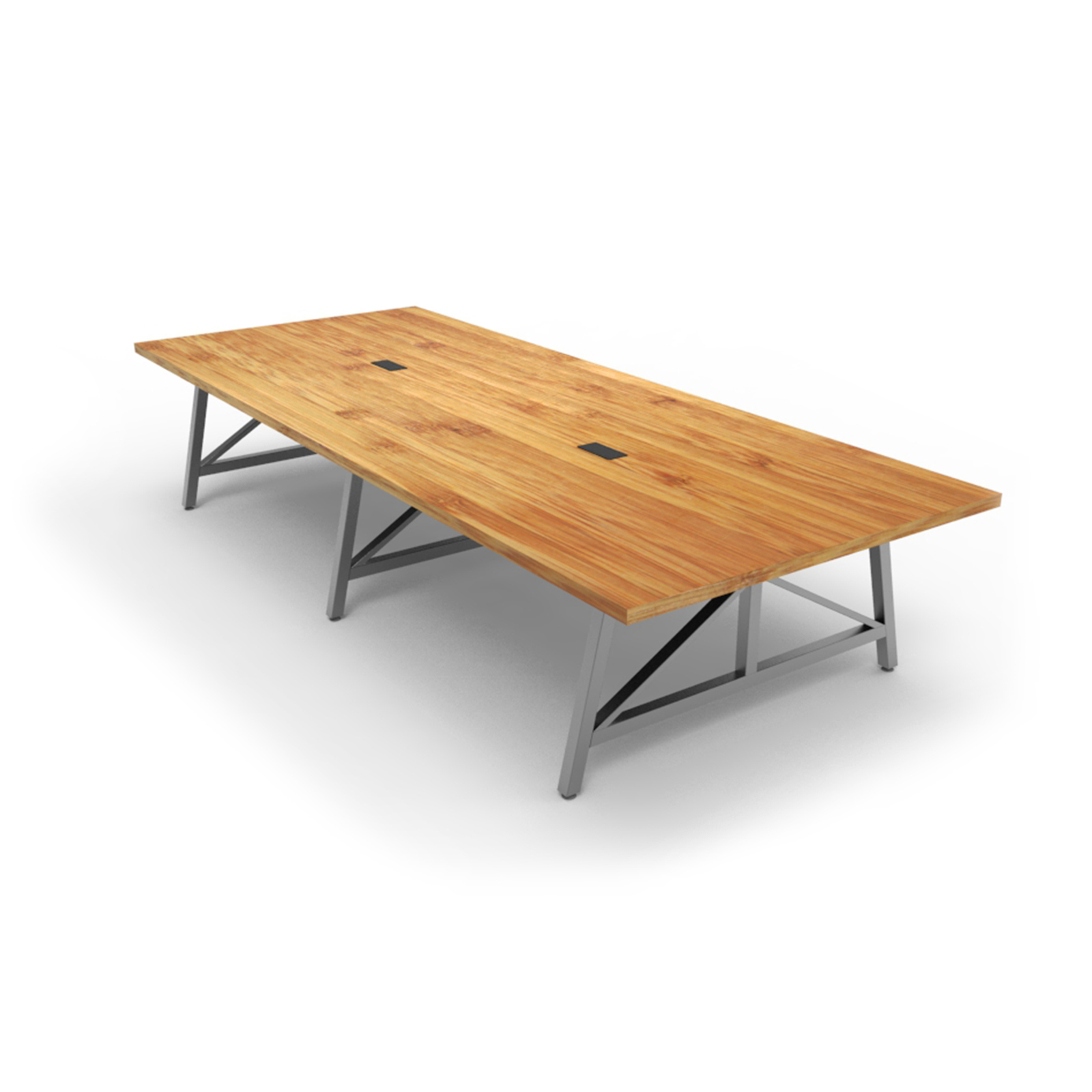 large and wide wood conference table