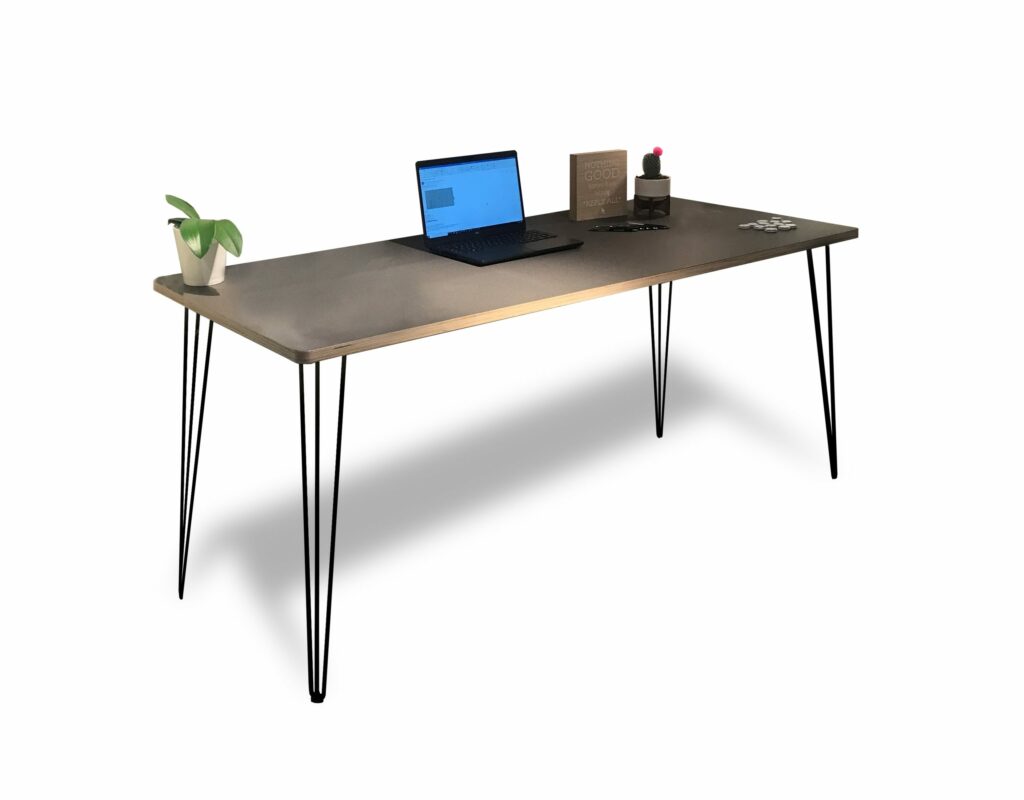 home office table with pin legs