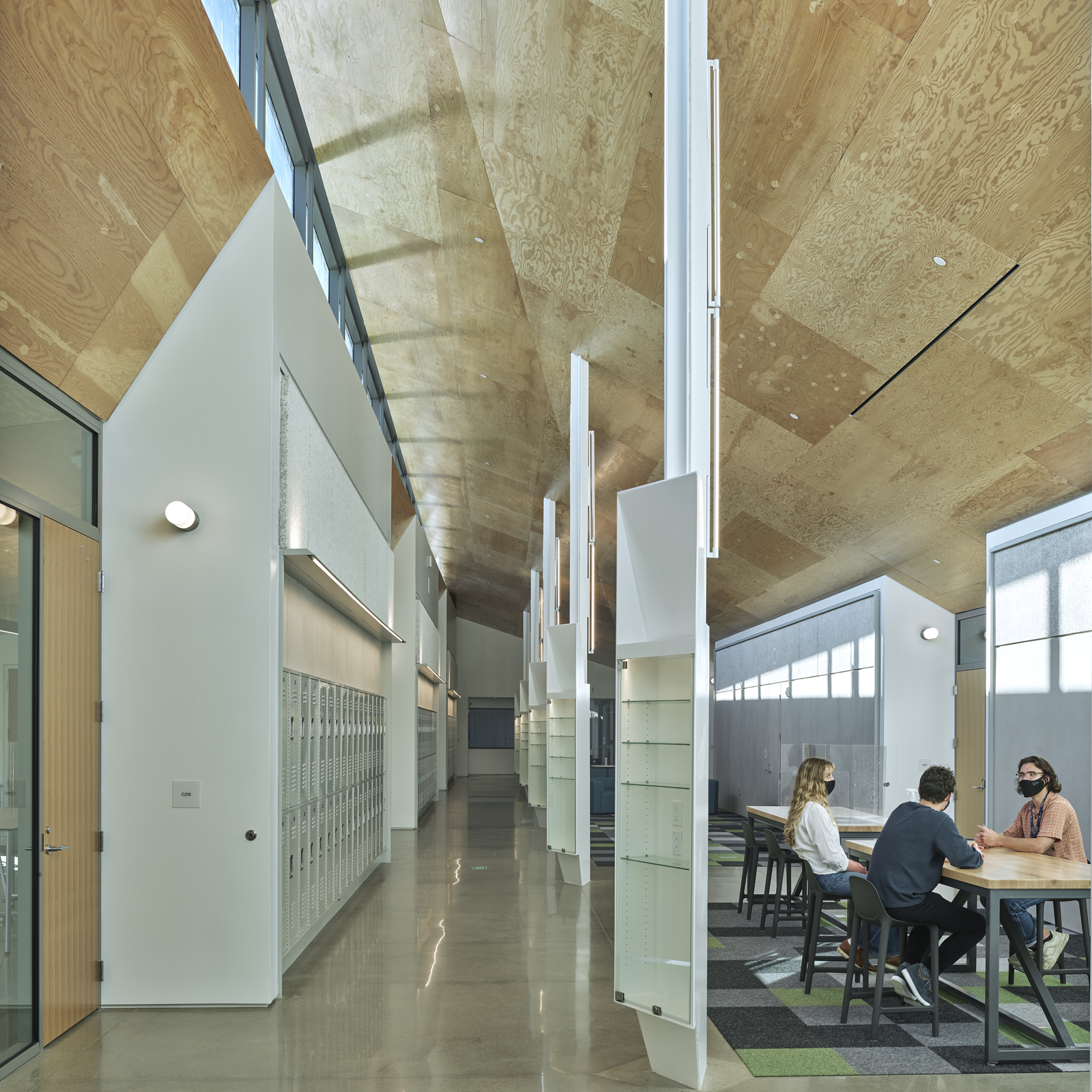 hallway of Thaden School