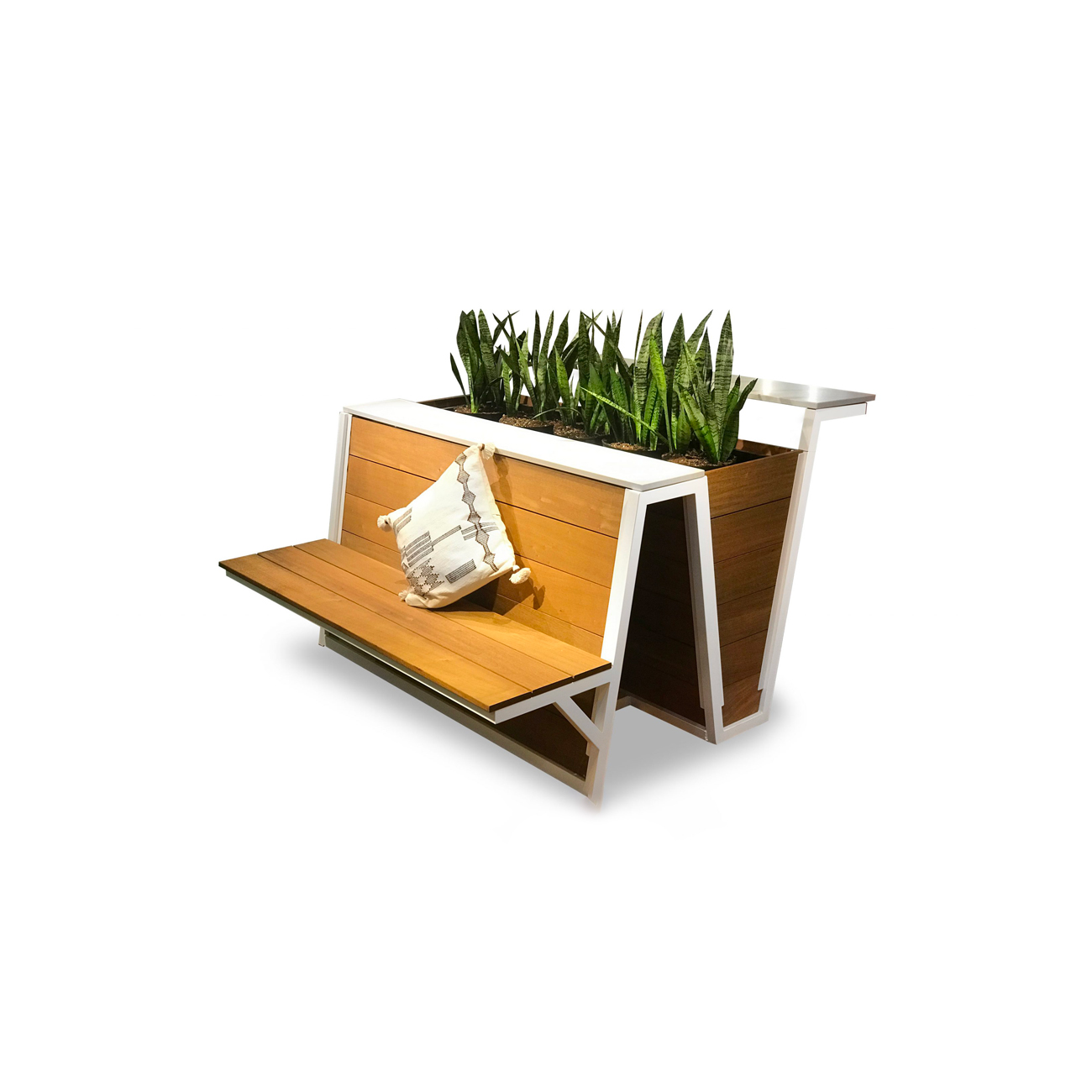formaspace zigzag bench table planter