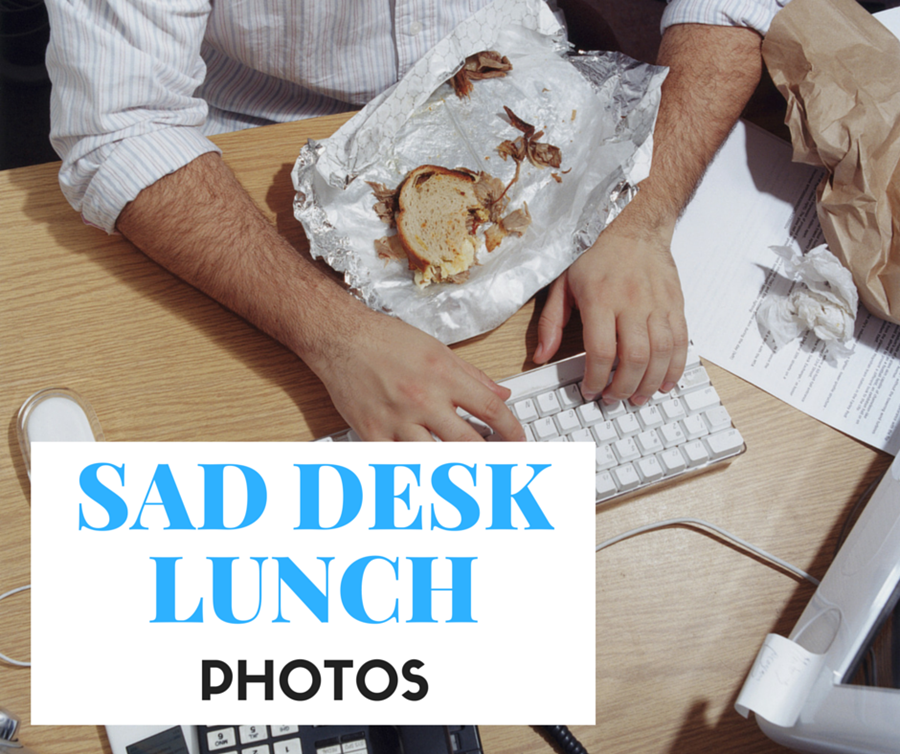 Sad Desk Lunch Photos by The Huffington Post