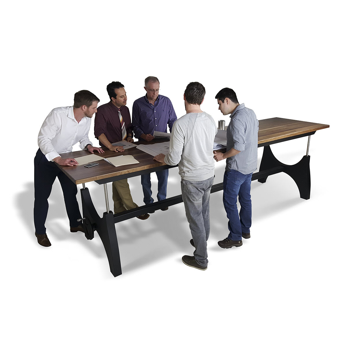 Standing at Height Adjustable Conference Table