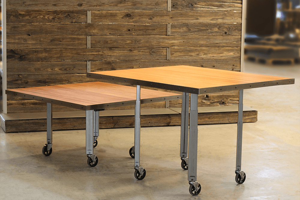 flexible height adjustable conference table